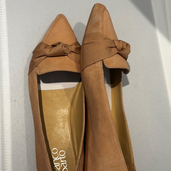 Franco Sarto - Nude/tan suede pointed flats size 8.5 - Picture 4 of 4
